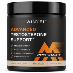 Testosterone Supplement for Men with Fenugreek, Tongkat Ali, Shilajit & Boron | Support Vitality, Energy & Muscle – 90 Capsules - 1 PCS Testosterone Supplement for Men with Fenugreek, Tongkat Ali, Shilajit & Boron | Support Vitality, Energy & Muscle – 90 Capsules - 1 PCS