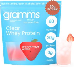 GRAMMS Clear Protein Powder | 20G of protein (Flavor: strawberry) GRAMMS Clear Protein Powder | 20G of protein (Flavor: strawberry)